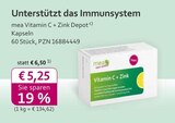 Vitamin C + Zink Depot bei mea - meine apotheke im Prospekt "" für 5,25 €