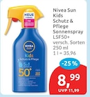 Kids Schutz & Pflege Sonnenspray im Angebot bei budni in Hamburg Kids Schutz & Pflege Sonnenspray Angebote von Nivea Sun bei budni Hamburg für 8,99 €