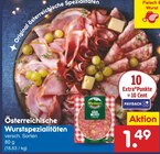 Aktuelle Wurst Angebote bei Netto Marken-Discount in Paderborn Aktuelles Österreichische Wurstspezialitäten Angebot bei Netto Marken-Discount in Paderborn ab 1,49 €