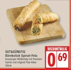 Börekstick Spinat-Feta von GUT&GÜNSTIG für 0,69 € bei EDEKA im Angebot Börekstick Spinat-Feta von GUT&GÜNSTIG im aktuellen EDEKA Prospekt