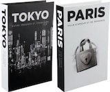 Set de 2 boîtes décoratives « livre » en promo chez Maxi Bazar Set de 2 boîtes décoratives « livre » dans le catalogue Maxi Bazar