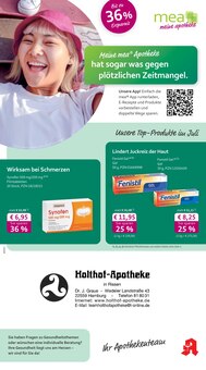 Aktueller mea - meine apotheke Prospekt "Unsere Juli-Angebote" für Hamburg Aktueller mea - meine apotheke Prospekt für Hamburg mit Seiten