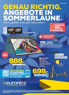 Notebook im aktuellen EURONICS Prospekt (Mönchengladbach) Notebook im EURONICS Prospekt "GENAU RICHTIG. ANGEBOTE IN SOMMERLAUNE." mit 16 Seiten (Mönchengladbach)