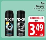 Parfum im EDEKA Prospekt Deospray von Axe im aktuellen EDEKA Prospekt für 3,49 €