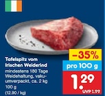 Tafelspitz vom Irischen Weiderind im Angebot bei Netto Marken-Discount in Detmold Tafelspitz vom Irischen Weiderind Angebote bei Netto Marken-Discount Detmold für 1,29 €