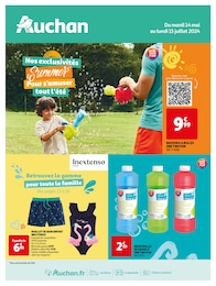 Prospectus Auchan Hypermarché à Albiosc, "Nos exclusivités Summer Pour s'amuser tout l'été", 20 pages, 14/05/2024 - 15/07/2024