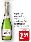 Light Live alkoholfrei weiß im Angebot bei EDEKA in Neustadt Light Live alkoholfrei weiß Angebote von Faber bei EDEKA Neustadt für 2,69 €