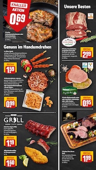 Fleisch im aktuellen REWE Prospekt (Moers) Fleisch im REWE Prospekt "Dein Markt" mit 30 Seiten (Moers)