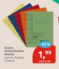 Schnellhefter Manila von Stylex im aktuellen budni Prospekt für 1,99 €