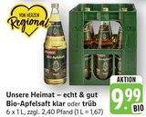 Bio-Apfelsaft klar Angebote bei E center Filderstadt für 9,99 €