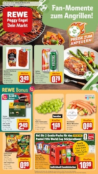REWE Prospekt der Woche "Dein Markt" Seite 1, 08.06.2026 bis 13.06.2026 für Leipzig Aktueller REWE Prospekt "Dein Markt" Seite 1 von 24 Seiten für Leipzig
