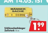 Schlüsselanhänger Zollstock im aktuellen Mäc-Geiz Prospekt