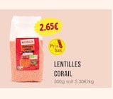 Lentilles corail - NATURALIA en promo chez Naturalia Lentilles corail - NATURALIA dans le catalogue Naturalia