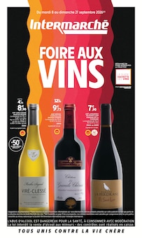 Catalogue Intermarché Express à Tarbes cette semaine, valable du 08/09/2026 au 27/09/2026 Prospectus Intermarché Express à Tarbes, "FOIRE AUX VINS", 20 pages de promos valables du 08/09/2026 au 27/09/2026