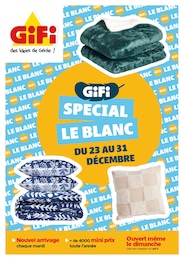 Prospectus Gifi à Ludres, "GIFI : SPECIAL LE BLANC", 1 page, 23/12/2025 - 31/12/2025
