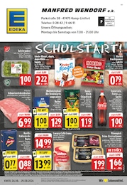 EDEKA Prospekt für Kamp-Lintfort mit 28 Seiten EDEKA Prospekt für Kamp-Lintfort: "Aktuelle Angebote", 28 Seiten, 24.08.2026 - 29.08.2026