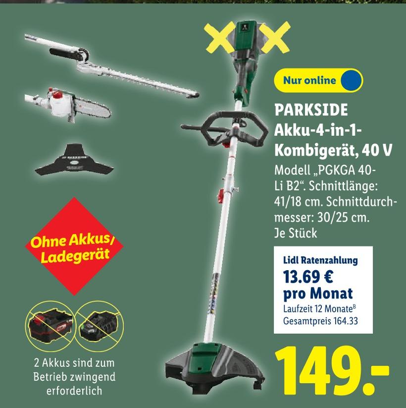 Akku-4-in-1-Kombigerät, 40 V