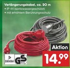 Verlängerungskabel, ca. 20 m Angebote bei Netto Marken-Discount Mülheim für 14,99 €