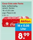 Aktuelles Coca-Cola oder Fanta Angebot bei Netto Marken-Discount in Bergheim ab 8,99 €