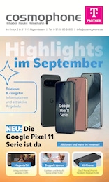 cosmophone Prospekt für Hannover mit 12 Seiten cosmophone Prospekt für Hannover: "Highlights im September", 12 Seiten, 01.09.2026 - 29.09.2026
