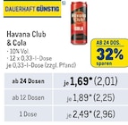 Havana Club & Cola Angebote bei Metro Langenfeld für 2,01 €