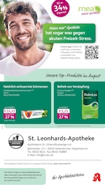 mea - meine apotheke Apotheken Prospekt der aktuellen Woche mit 4 Seiten, gültig von 01.08.2026 bis 31.08.2026, in Sauerlach und Umgebung Aktueller mea - meine apotheke Apotheken Prospekt in Sauerlach und Umgebung, "Unsere August-Angebote" mit 4 Seiten, 01.08.2026 - 31.08.2026
