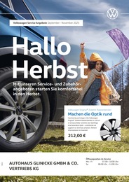 Volkswagen Prospekt für Erfurt mit 1 Seite Volkswagen Prospekt für Erfurt: "Herbst in Sicht", 1 Seite, 01.09.2023 - 30.11.2023