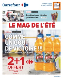 Catalogue Carrefour à Lux, avec 72 pages Prospectus Carrefour à Lux, "Comme un goût de victoire !!!", 72 pages, 26/07/2022 - 08/08/2022