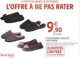 Chaussons adulte - Isotoner - Intermarché à Saumur Chaussons adulte - Isotoner en promo chez Intermarché Saumur à 9,90 €
