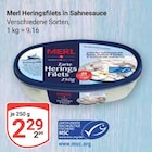 Heringsfilets in Sahnesauce Angebote von Merl bei GLOBUS Salzgitter für 2,29 €