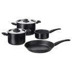 Aktuelles Kochgeschirr 6-tlg. schwarz Angebot bei IKEA in Bergisch Gladbach ab 59,99 €