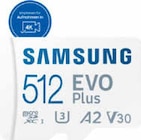EVO Plus (2024) Micro-SD Speicherkarte von Samsung für 34,90 € bei MediaMarkt Saturn im Angebot EVO Plus (2024) Micro-SD Speicherkarte von Samsung im aktuellen MediaMarkt Saturn Prospekt