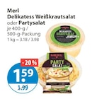 Delikatess Weißkrautsalat oder Partysalat von Merl im aktuellen V-Markt Prospekt für 1,59 €