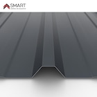 Plaque de couverture, nervuré , gris, l.105 x L.200 cm, H.45 mm, Ep.0.63 mm - SMART en promo chez LEROY MERLIN Plaque de couverture, nervuré , gris, l.105 x L.200 cm, H.45 mm, Ep.0.63 mm - SMART dans le catalogue LEROY MERLIN