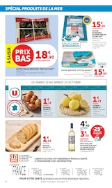 Promos Huîtres dans le catalogue "Spécial PRODUITS DE LA MER À PRIX BAS !" de Super U Huîtres en promo dans le catalogue Super U à la page 4