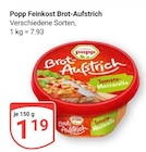 Feinkost Brot-Aufstrich im Angebot bei GLOBUS in Erftstadt Feinkost Brot-Aufstrich Angebote von Popp bei GLOBUS Erftstadt für 1,19 €