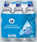 Eau de source de montagne - U en promo chez Super U Toulon à 3,18 €