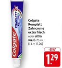 EDEKA Ilsfeld - Komplett Zahncreme extra frisch Angebot im Prospekt Komplett Zahncreme extra frisch bei EDEKA im Ilsfeld Prospekt für 1,29 €