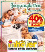 Möbel Inhofer Prospekt für Nersingen mit 16 Seiten Möbel Inhofer Prospekt für Nersingen: "Boxspringbett Sonderausgabe", 16 Seiten, 23.03.2021 - 17.04.2021