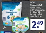 Mini Salatwürfel Natur von LYTTOS für 2,49 € bei ALDI SÜD im Angebot Mini Salatwürfel Natur von LYTTOS im aktuellen ALDI SÜD Prospekt