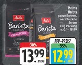 Barista Classic Crema Forte Angebote von Melitta bei EDEKA Schwabach für 12,99 €