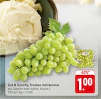 EDEKA Kröppen - Trauben hell kernlos Angebot im Prospekt Trauben hell kernlos bei EDEKA im Kröppen Prospekt für 1,00 €