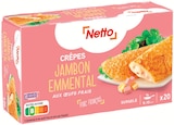 Promo Crêpes Jambon Emmental x20 Surgelées à 3,45 € dans le catalogue Netto à Villers-le-Lac