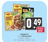 Hieber - Maggi fix oder Würzpaste Angebot im Prospekt Maggi fix oder Würzpaste bei Hieber im Prospekt "" für 0,49 €