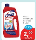 Power-Gel Rohrfrei von Rorax im aktuellen budni Prospekt