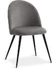 JYSK Esszimmerstuhl KOKKEDAL grauer Samt/schwarz von JYSK für 32,00 € bei JYSK im Angebot JYSK Esszimmerstuhl KOKKEDAL grauer Samt/schwarz von JYSK im aktuellen JYSK Prospekt