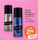 Deospray von bruno banani im aktuellen tegut Prospekt für 2,99 €