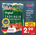Netto Marken-Discount Ebersbach - Thüringer Rostbratwurst Angebot im Prospekt Thüringer Rostbratwurst bei Netto Marken-Discount im Ebersbach Prospekt für 2,99 €