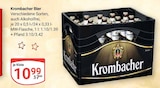 Bier Angebote von Krombacher bei GLOBUS Mannheim für 10,99 €