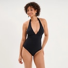 Maillot de bain une pièce gainant noir femme - La Halle à Reims Maillot de bain une pièce gainant noir femme en promo chez La Halle Reims à 32,99 €
